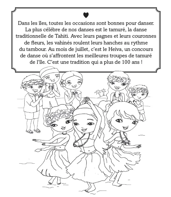 Minimiki Mohea à Tahiti pochette cartes à gratter 5 cartes + coloriages