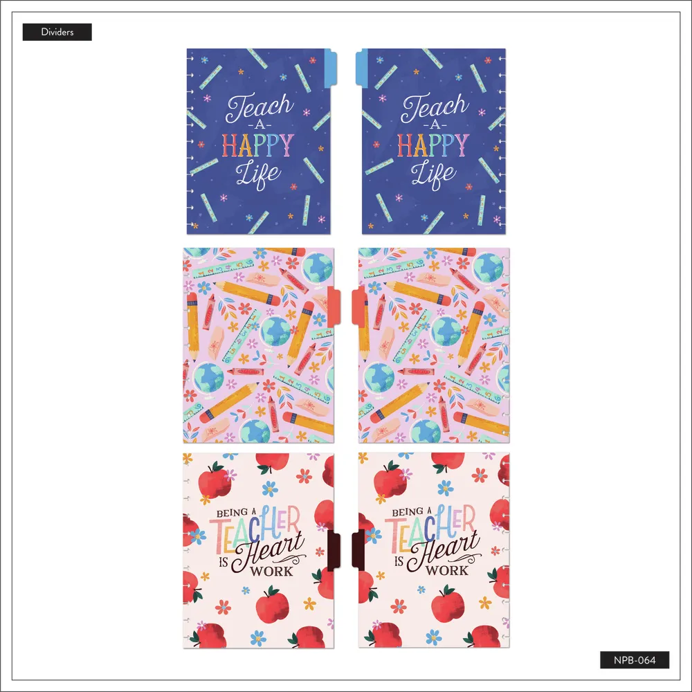 Happy Planner Classroom Brights carnet Big pointillé ligné 60