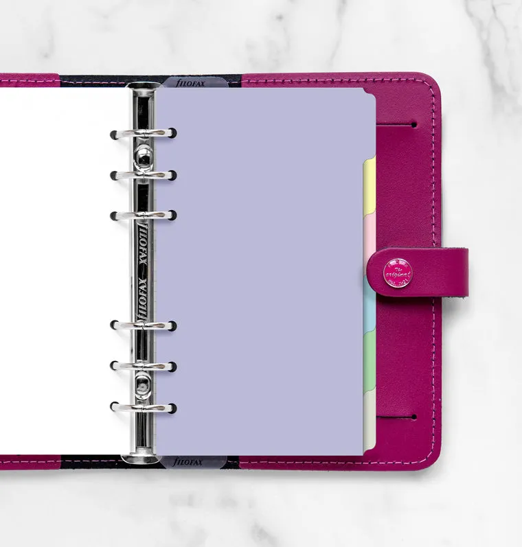 Filofax Pastel intercalaires Personal 6 onglets pastel