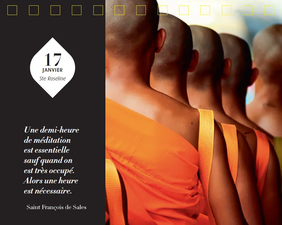 Frigobloc Géo 365 jours Zen calendrier chevalet quotidien