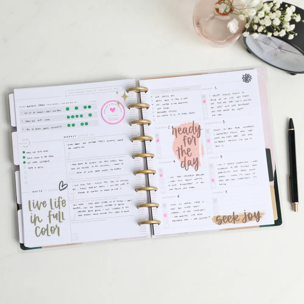 Happy Planner Believe In You Recovery agenda Classic 12 mois non daté