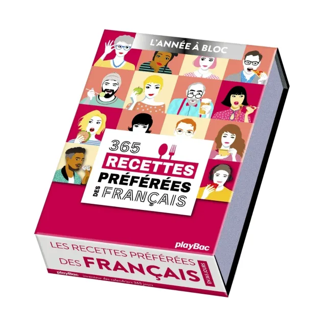 Frigobloc L'Année à Bloc Recettes Préférées calendrier 365 recettes