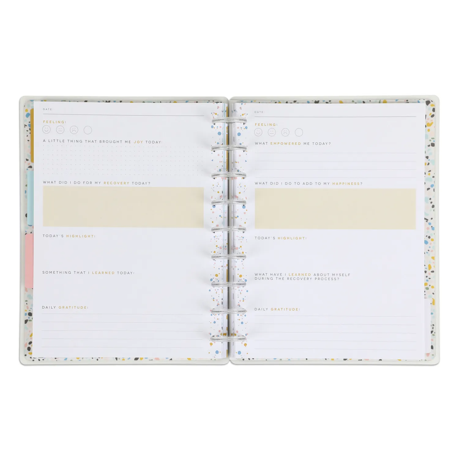 Happy Planner Progress Classic journal guidé à disques bien-être