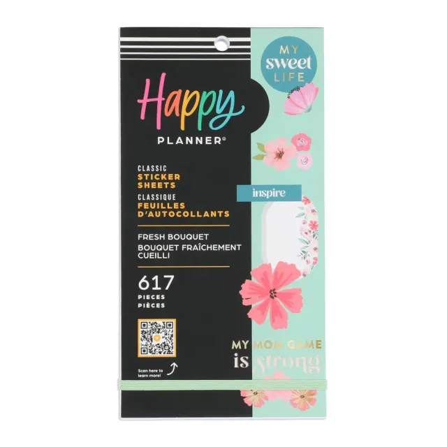 Happy Planner Mom's Fresh Bouquet stickers 30 planches 617 fleurs
