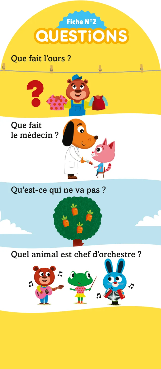 Frigobloc Incollables 180 quiz PS vers MS éventail 3-4 ans