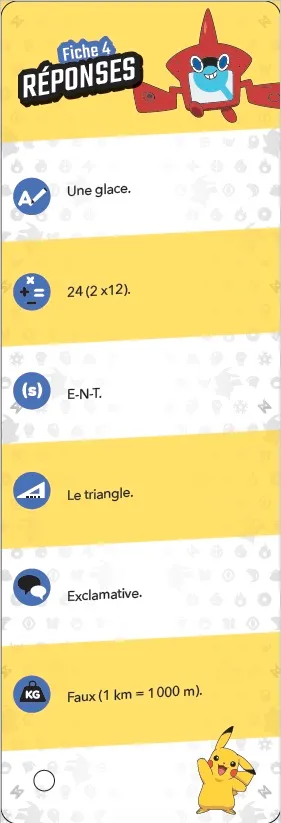 Les Incollables Pokémon CE2 quiz 250 questions révision
