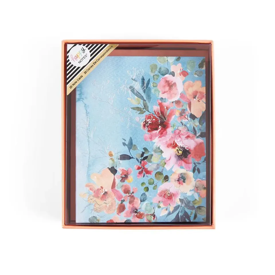 Happy Planner Elegant Florals cartes remerciement 20 pièces