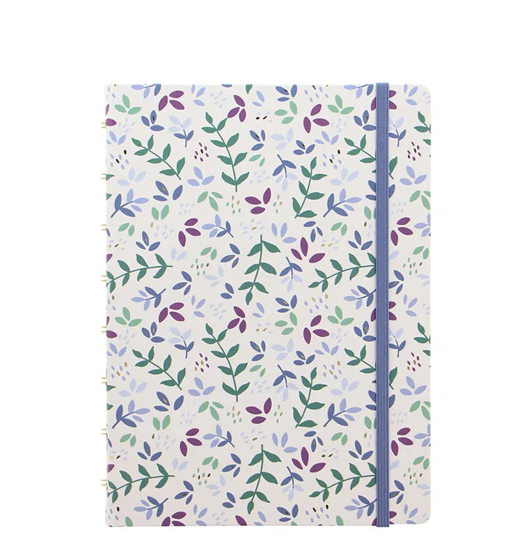 Filofax Garden Notebook A5 carnet Dusk rechargeable doré