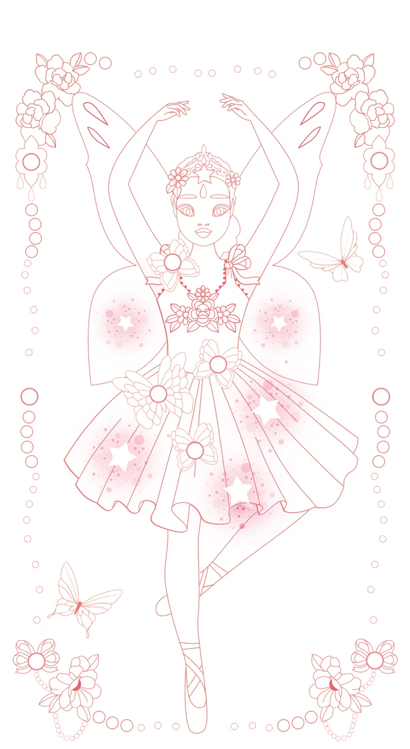 Frigobloc Strass et coloriages Ballerines cahier coloriage strass