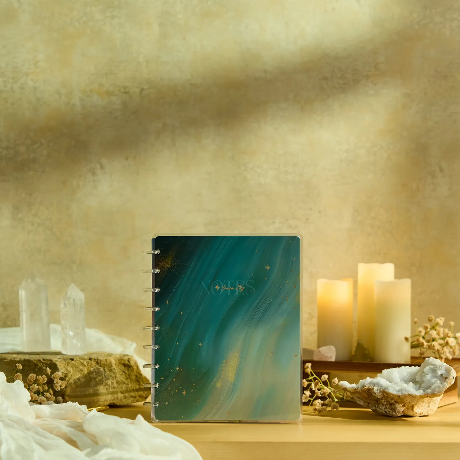 Happy Planner Starlit Glow carnet pointillé ligné classic céleste