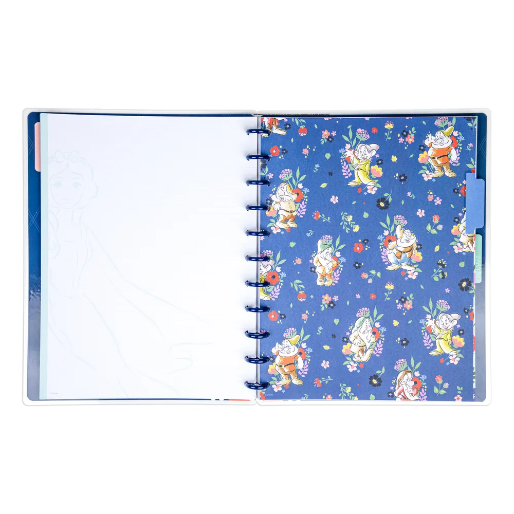 Happy Planner Disney Blanche Neige carnet ligné pointillé Big 60 feuilles