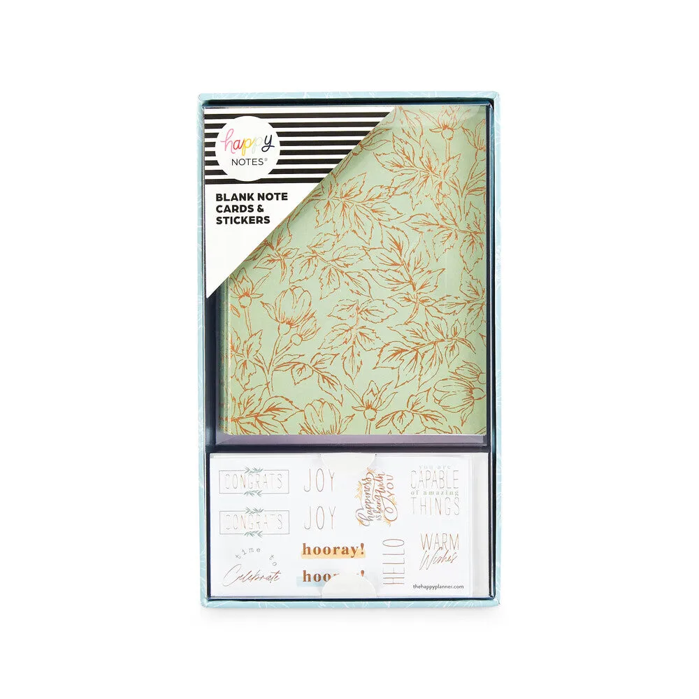 Happy Planner Homebody coffret cartes 20 enveloppes floral