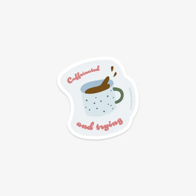 Kartotek Coffee sticker vinyle mat café