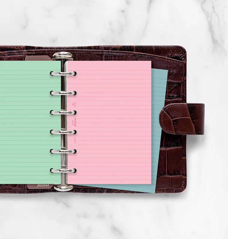 Filofax Fashion recharge lignée Pocket 30 colorée