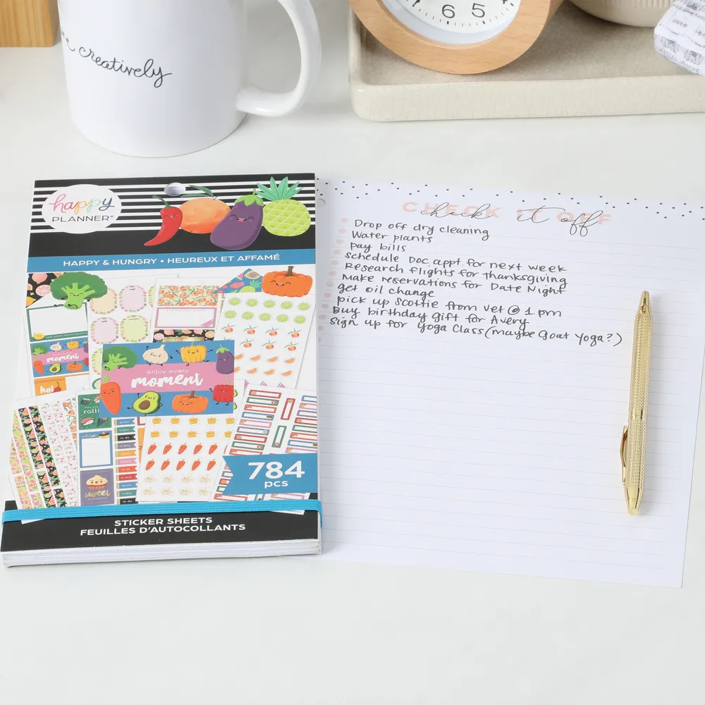 Happy Planner Happy & Hungry Food Value Pack carnet 784 stickers