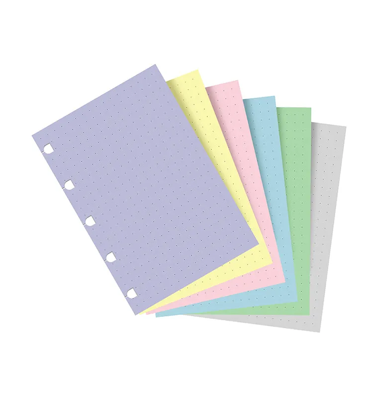 Filofax Notebook Pocket recharge pointillés pastel