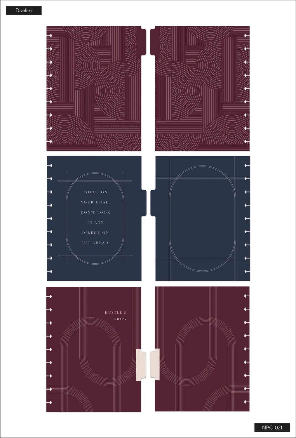 Happy Planner Achieve Greatness carnet Classic à anneaux pointillés