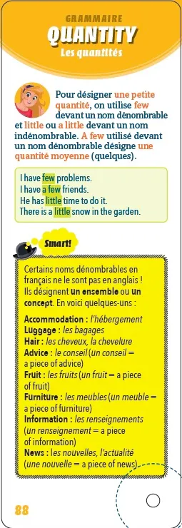 Frigobloc Incollables Éventail essentiel Anglais 7/12 ans mémo