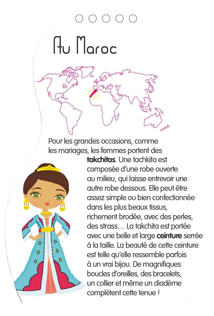 Minimiki Robes du monde carnet créatif stickers