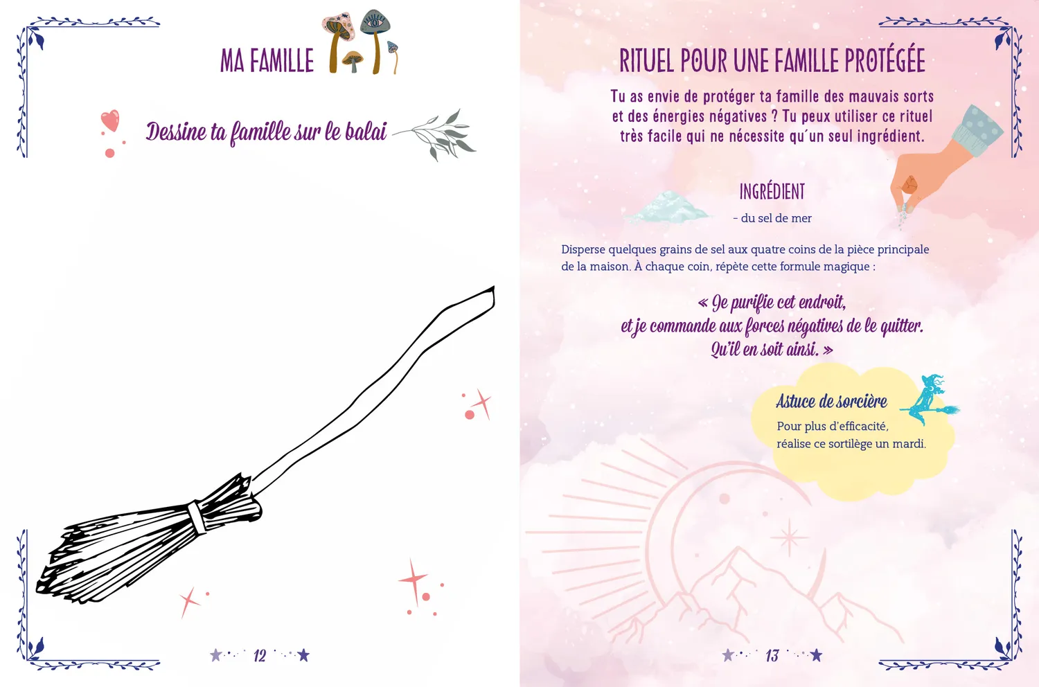 Frigobloc Ce carnet est ensorcelé carnet magique 8-12 ans