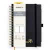 Poprun WH145P carnet uni spirale noir