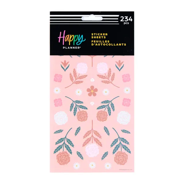 Happy Planner Western Wildflower stickers 10 feuilles nature