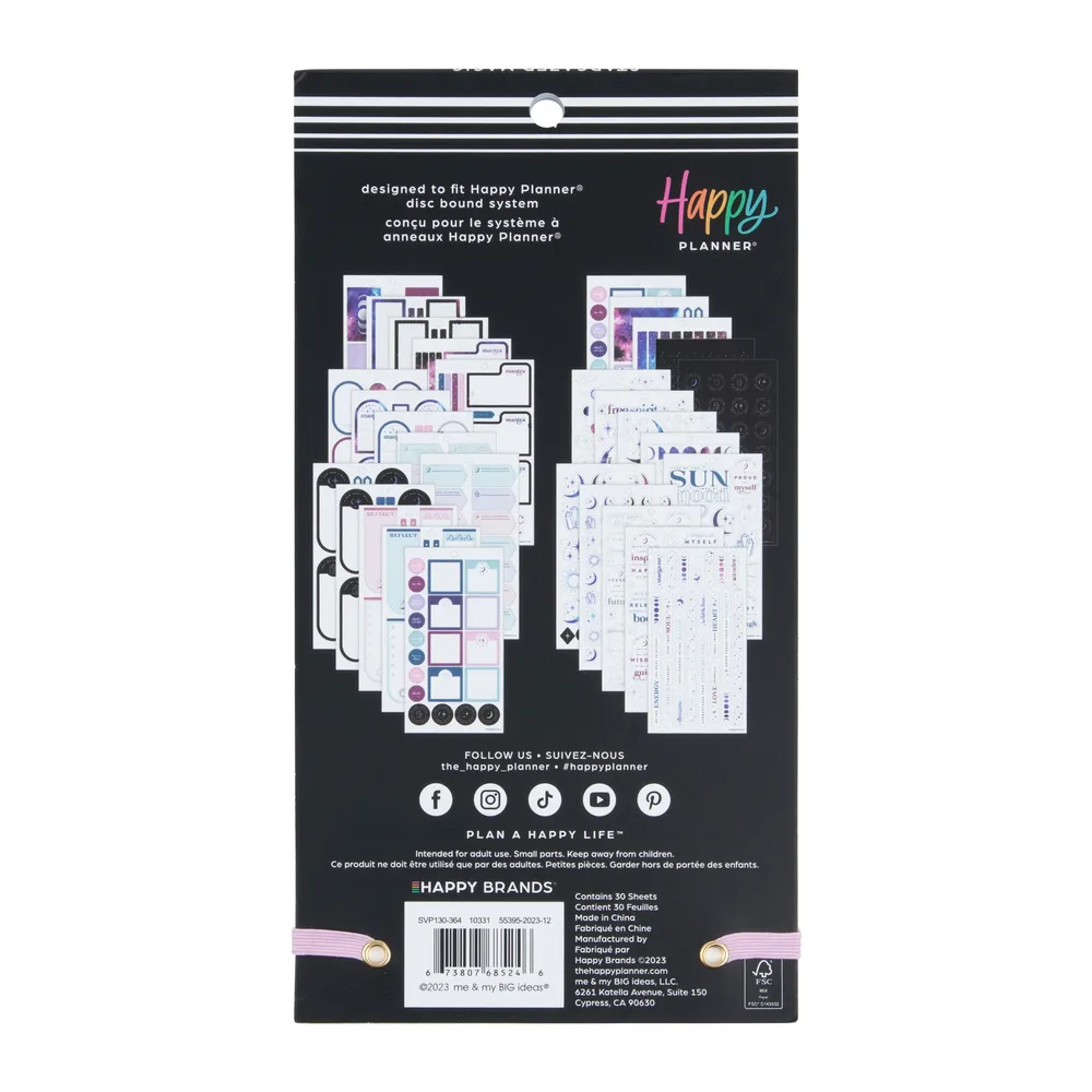 Happy Planner Stargazer Magic stickers 557 nuit