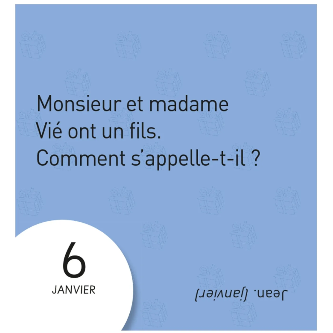 Frigobloc Monsieur et Madame 365 blagues mini calendrier enfant