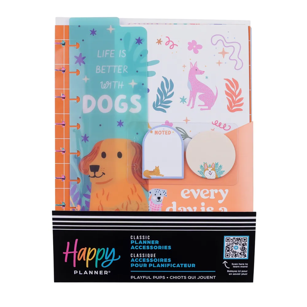 Happy Planner Playful Pups Classic kit accessoires chien