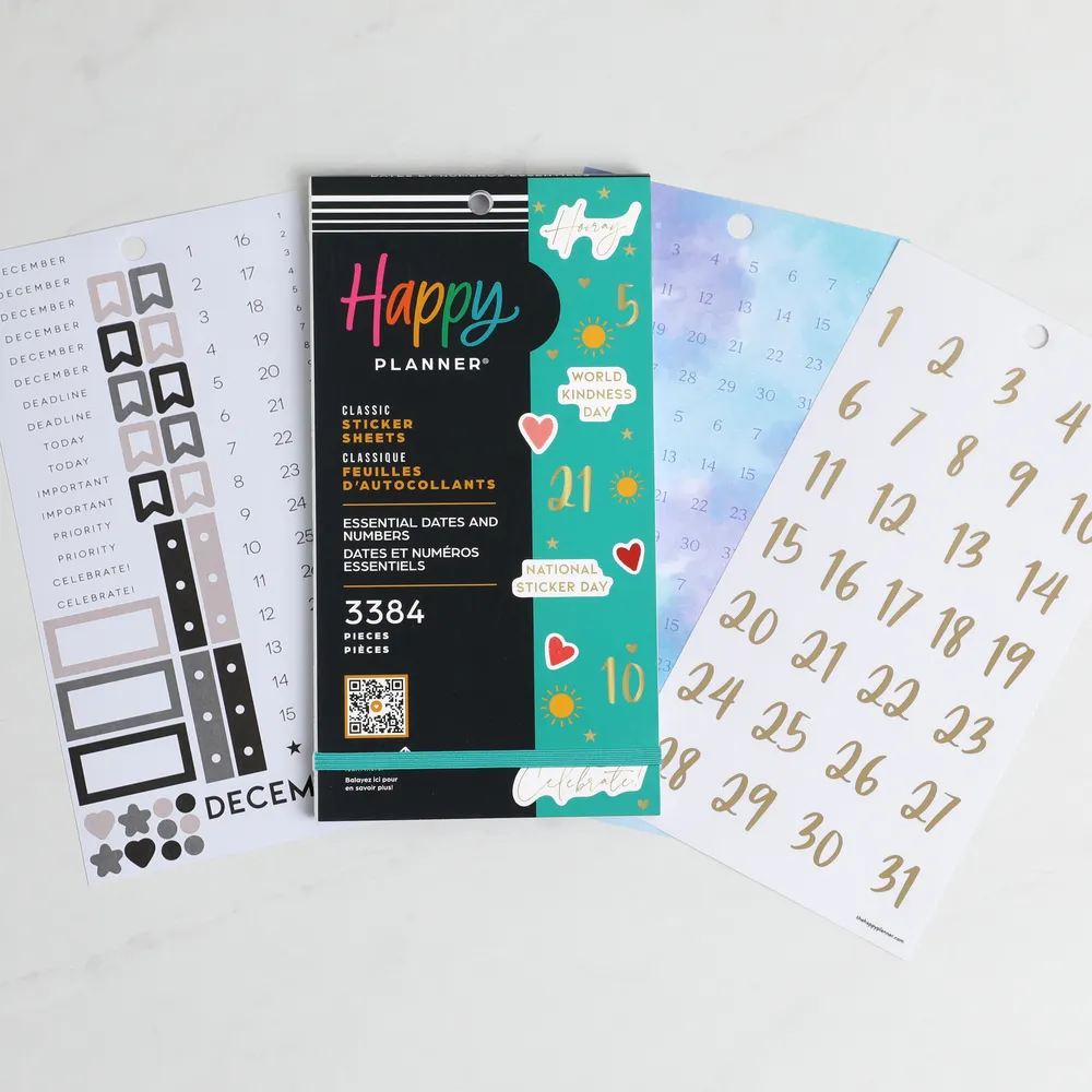 Me & my big ideas Essential Dates Value Pack stickers 30 planches chiffres