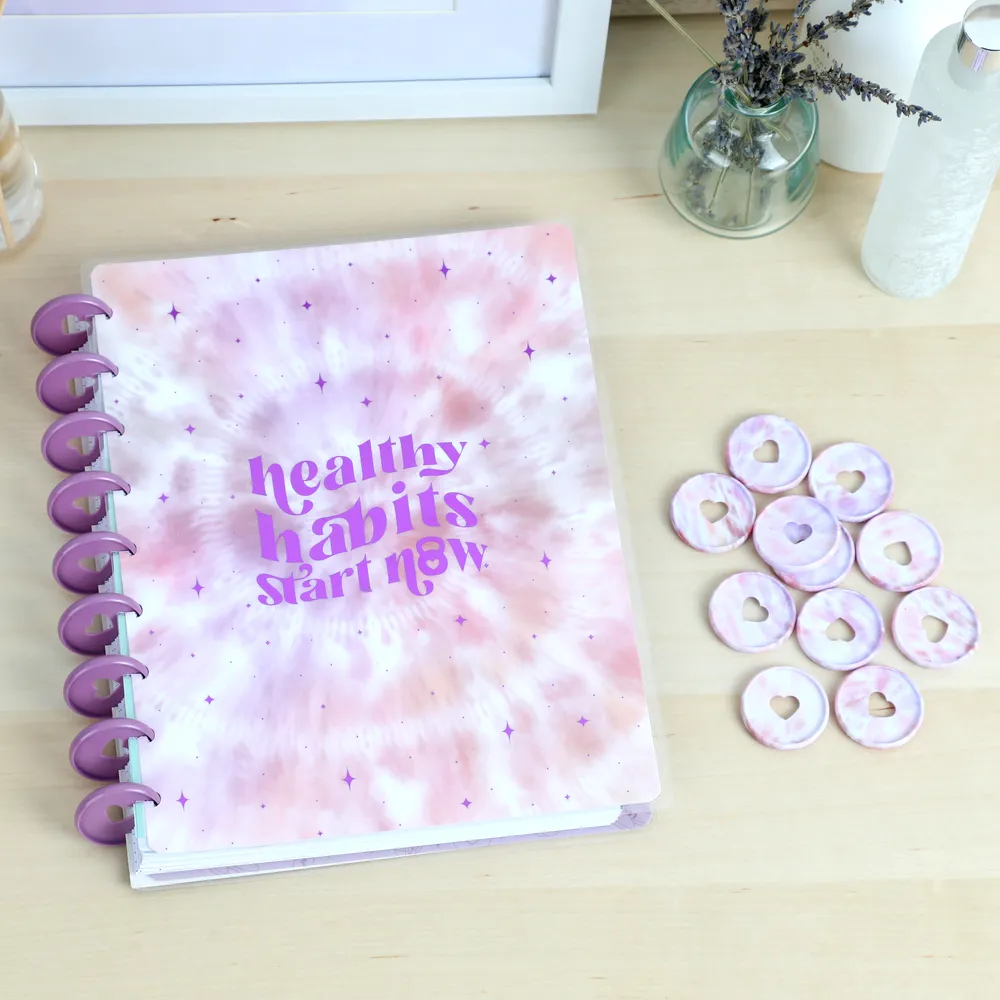 Happy Planner Tie Dye disques Medium lot de 11 plastique