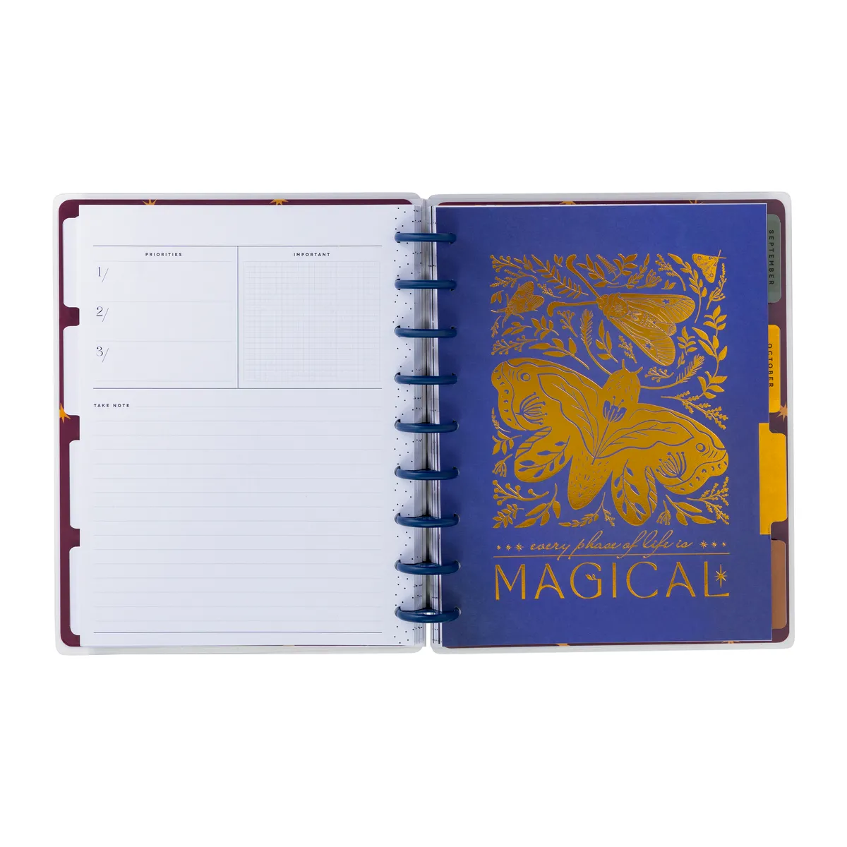 Happy Planner Share Your Magic agenda classic vertical non daté 12 mois