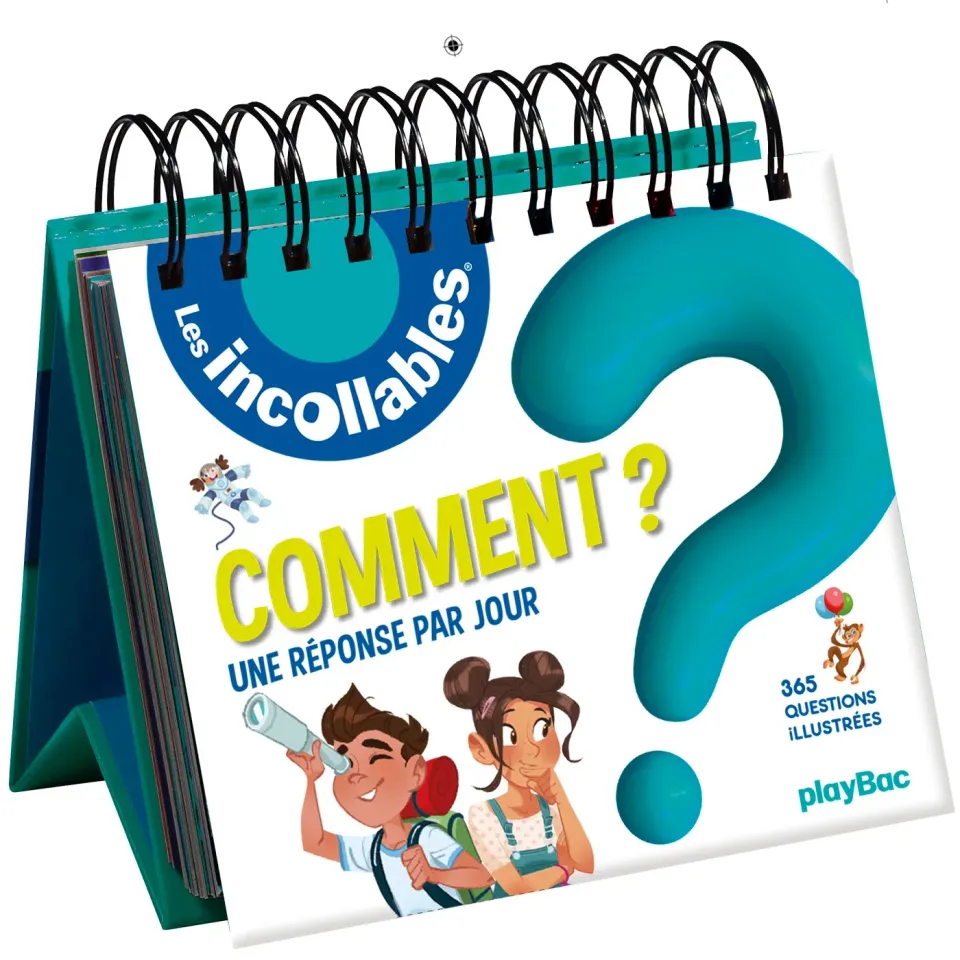 Frigobloc Incollables Comment calendrier 365 questions chevalet