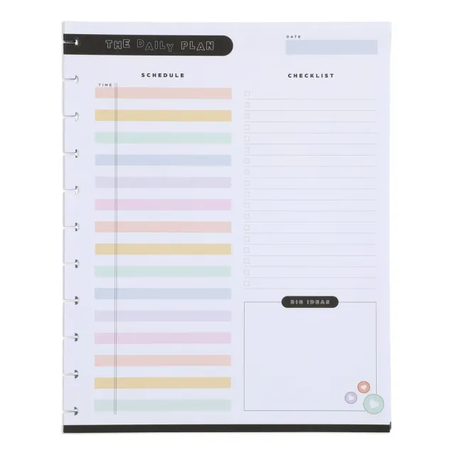 Happy Planner Happy Brights Big recharge 40 feuilles journalières