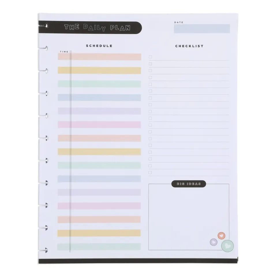 Happy Planner Happy Brights Big recharge 40 feuilles journalières