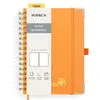 Poprun WH145P carnet à anneaux orange papier épais