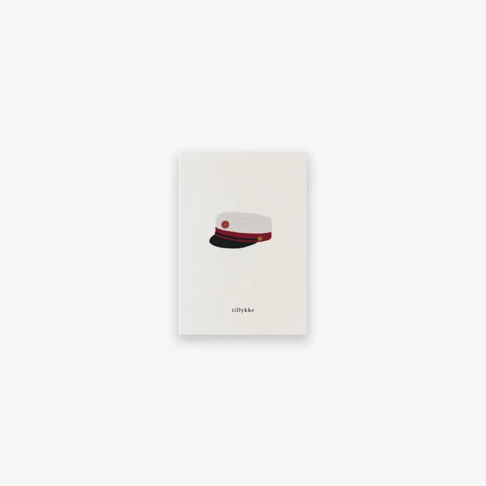 Kartotek Student petite carte tillykke rouge A7