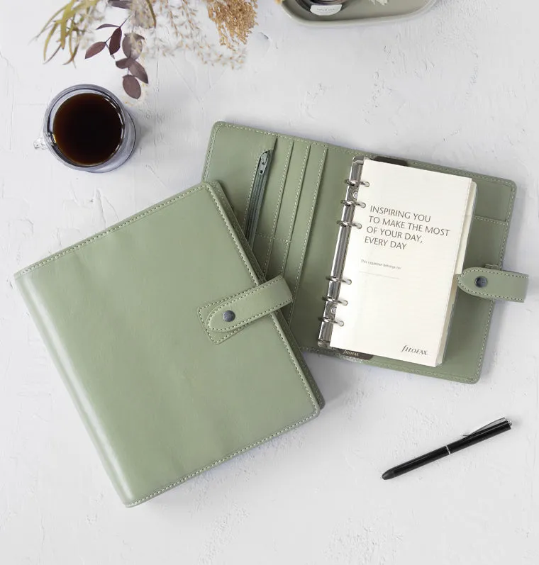 Filofax Malden Organiser A5 cuir vert vétiver