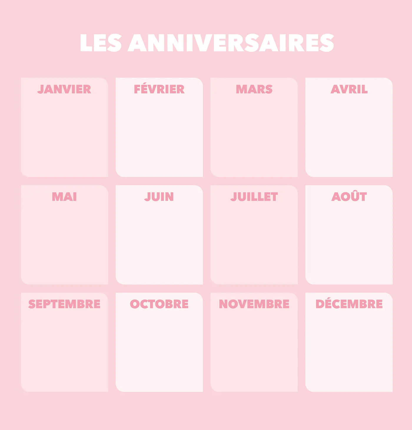 Frigobloc Mensuel calendrier familial 2024 Art déco