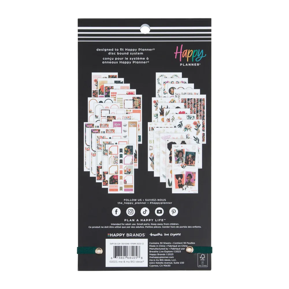 Happy Planner Breathe Live Explore Value Pack stickers 481