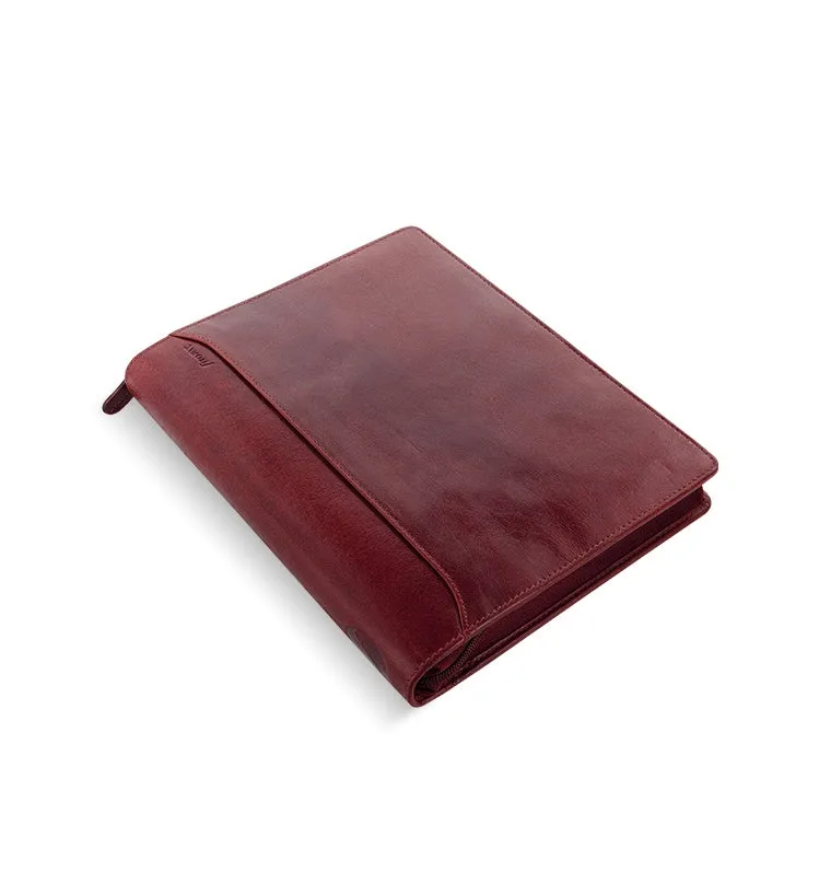 Filofax Lockwood Zip organiseur A5 Bordeaux cuir