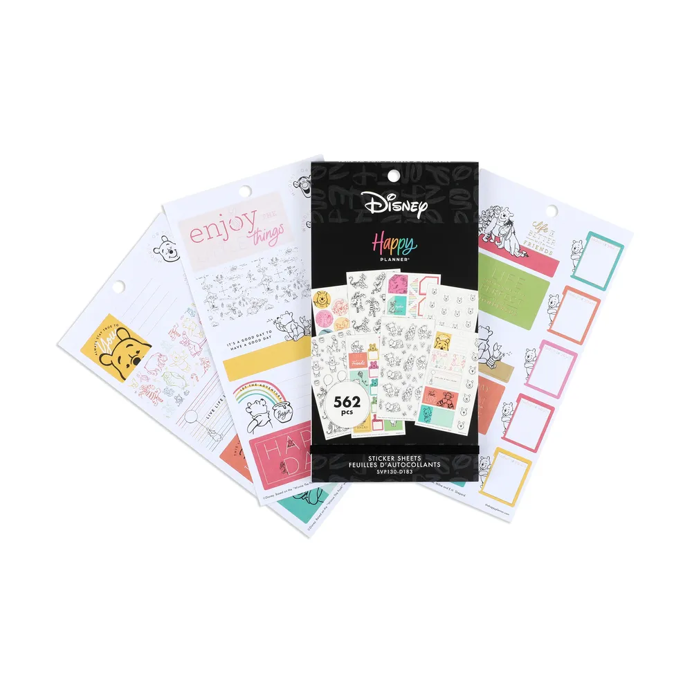 Happy Planner Winnie l’Ourson autocollants 562 pièces