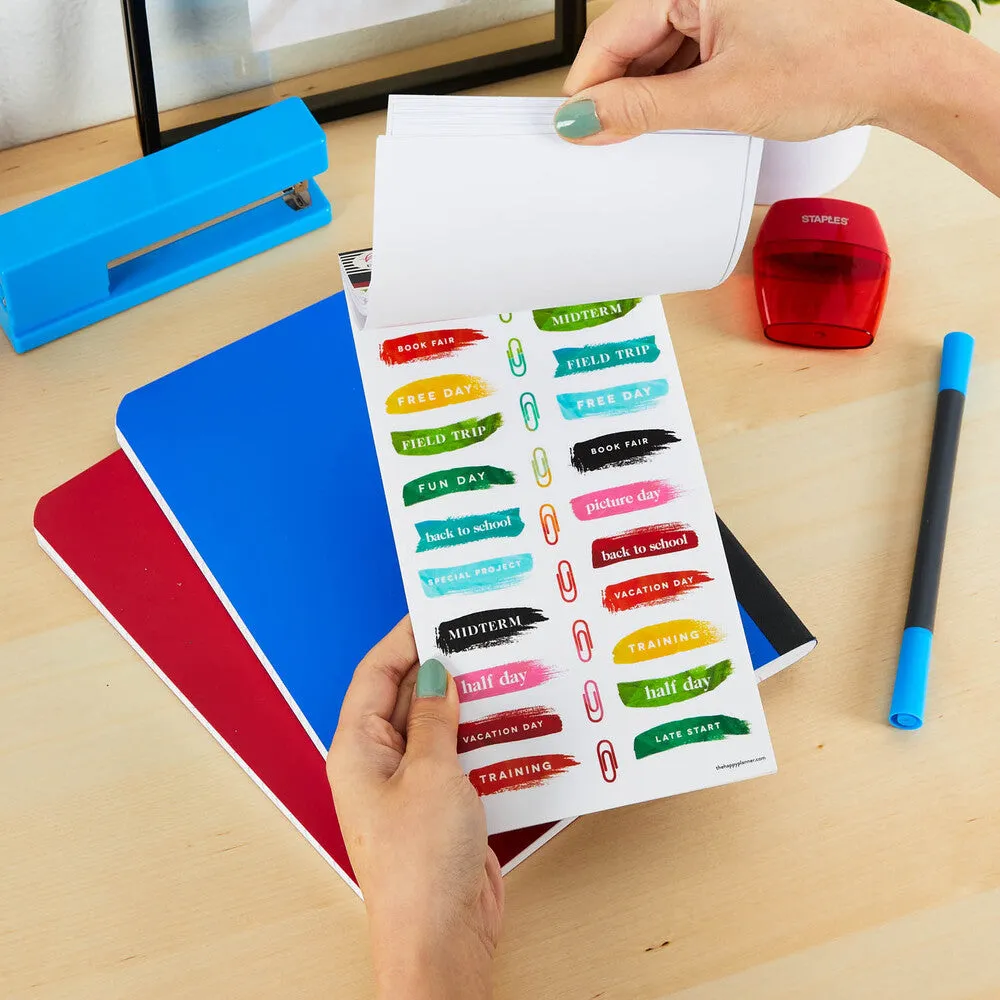 Happy Planner Painterly Collage carnet stickers 696 coloré
