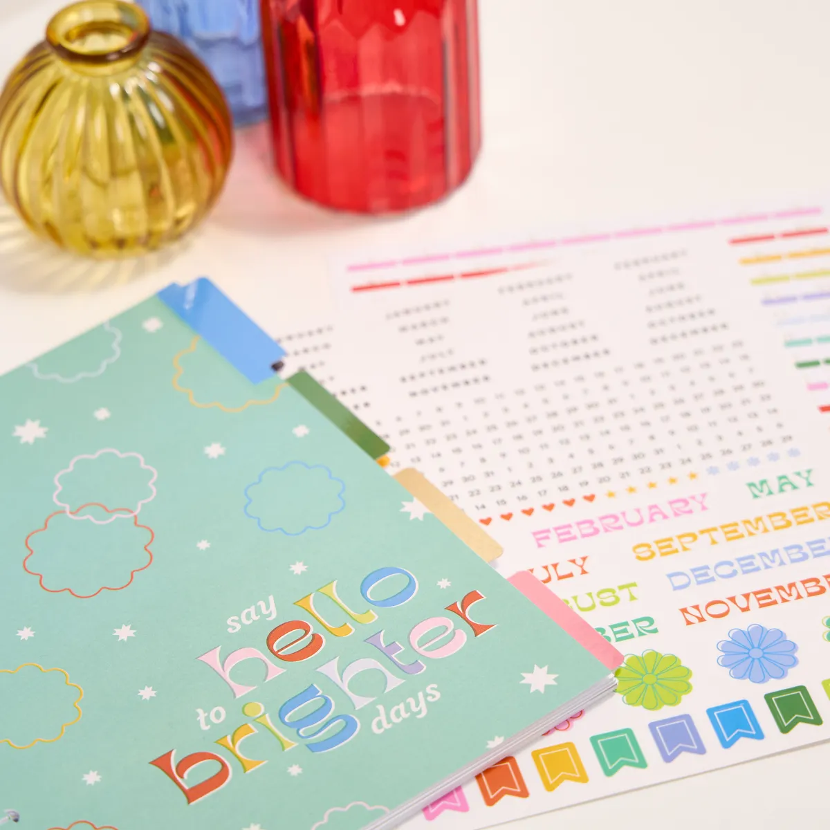 Happy Planner Happy Outlines recharge agenda Classic 6 mois vertical
