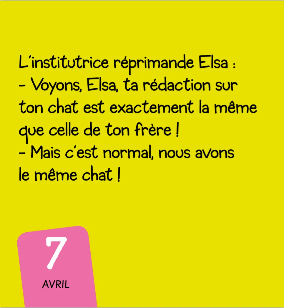 365 Blagues de récré mini calendrier enfant blagues