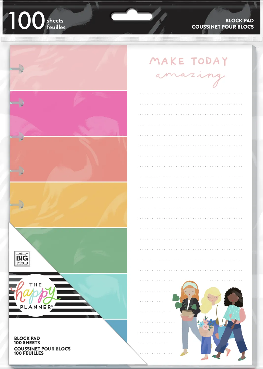 Happy Planner Squad Goals Classic bloc notes 100 feuilles
