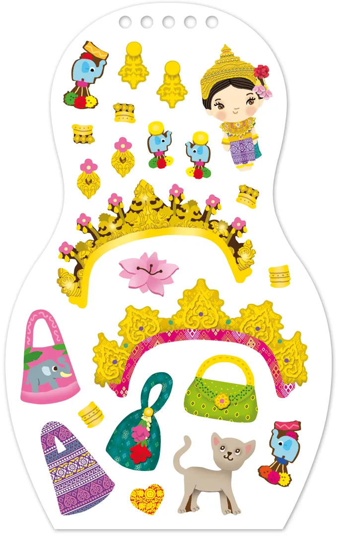 Minimiki Anong en Thaïlande carnet créatif stickers