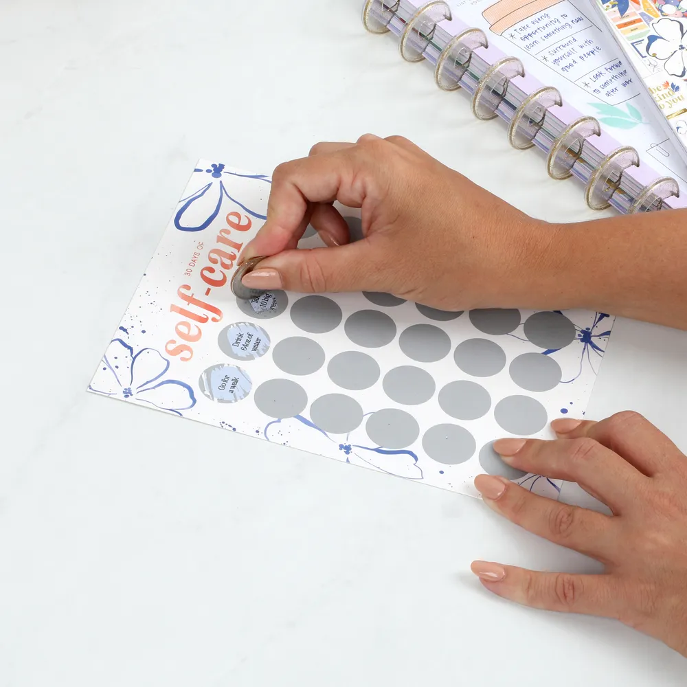 Happy Planner Pastel Florals coffret bien-être journal stickers