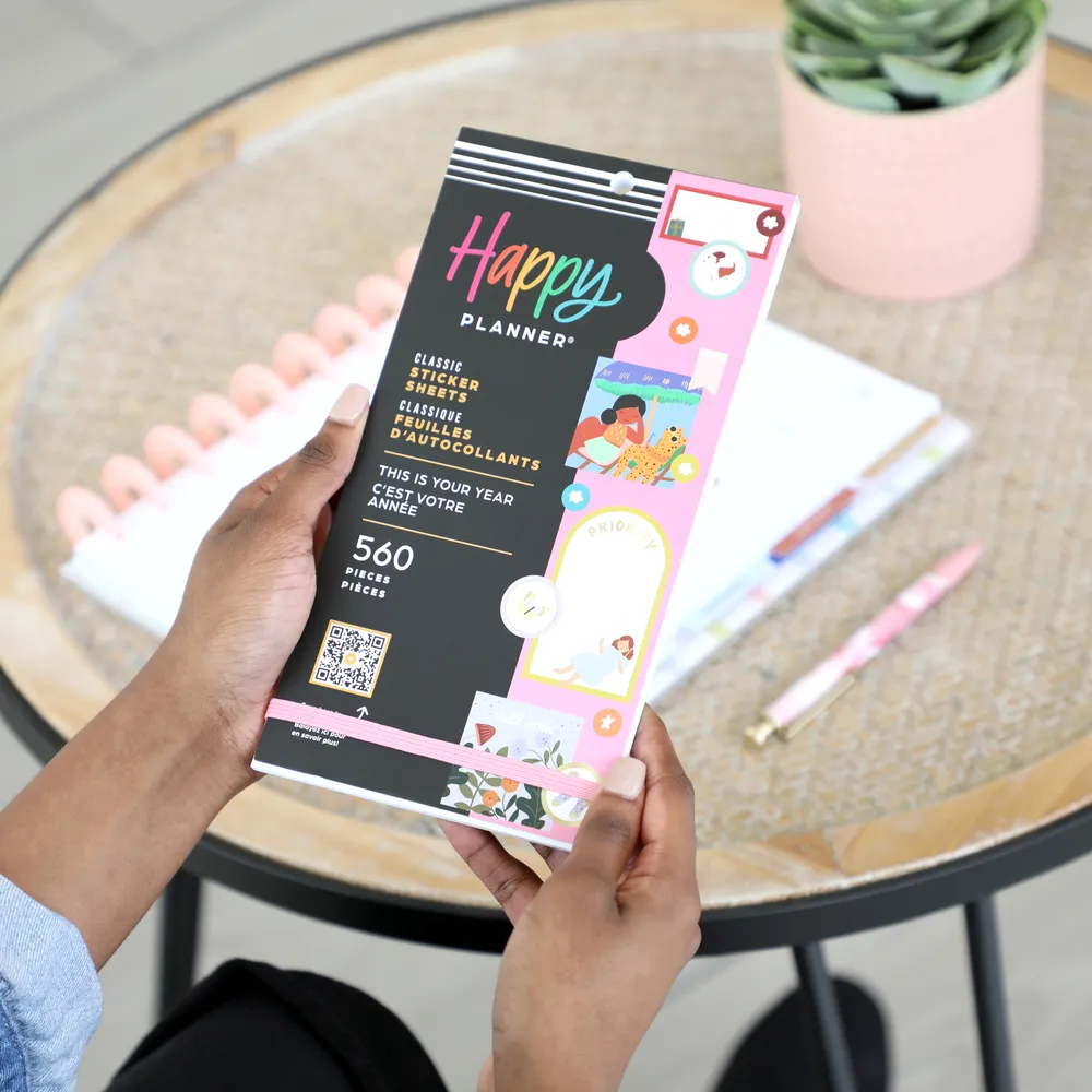 Happy Planner Squad Goals stickers Classic 560 coloré foil