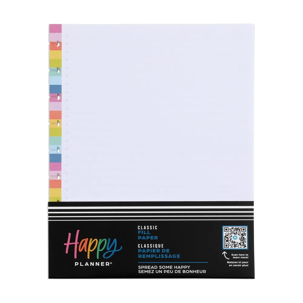 Happy Planner Spread Some Happy recharge papier pointillé Classic 40 feuilles